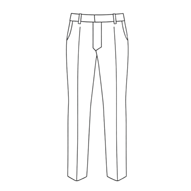 Crease of a pant