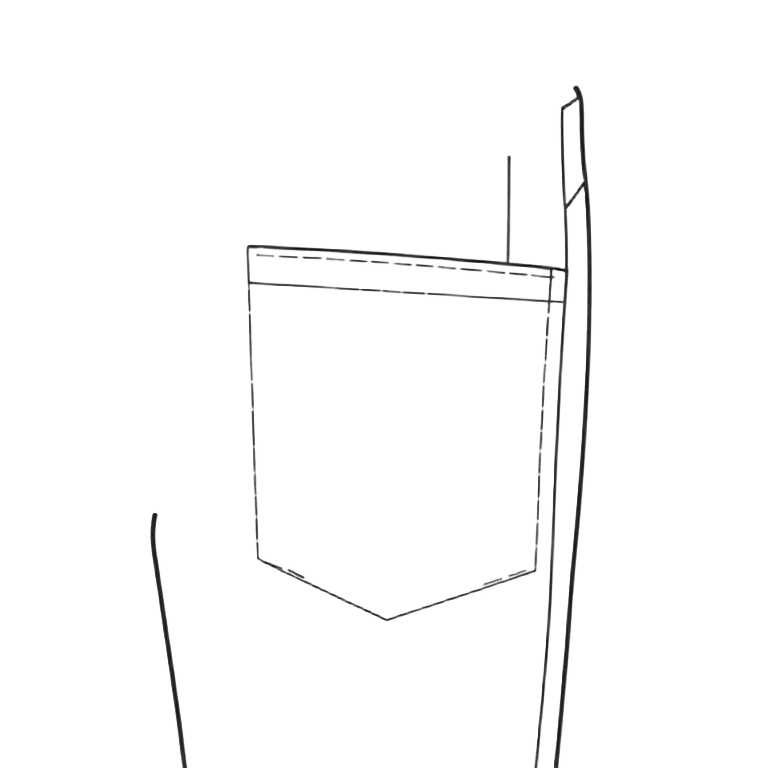 Side pocket of a pant